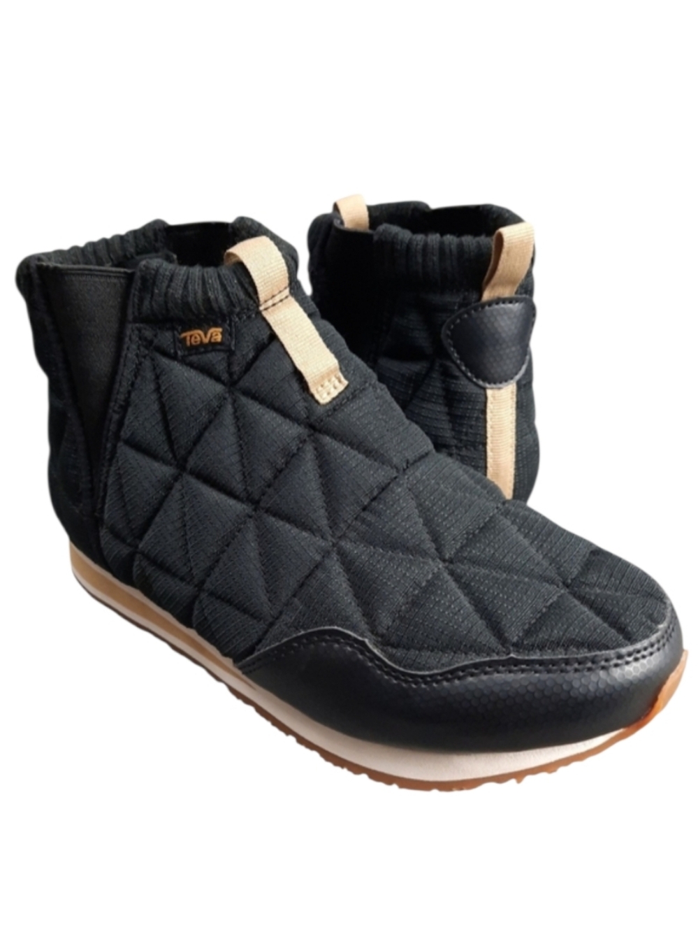 Teva Re Ember Black Quilted Ripstop Puffer Boot SZ 7